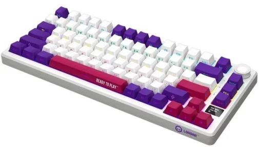 Фото: Клавіатура Lorgar KBP7075W Toxic Purple ENG WL/RT/USB White (LRG-KBP7075W-WH-US) № 12 | KTC