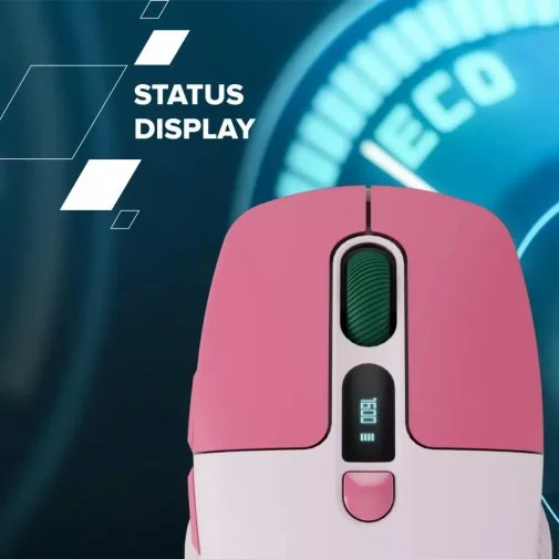 Фото: Миша Canyon MW-26 LCD Silent Dual Mode Wireless Pink (CNS-CMSW26P) № 22 | KTC