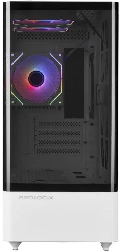 Фото: Корпус ProLogix Lumi GM-01AW Glass White with window № 13 | KTC