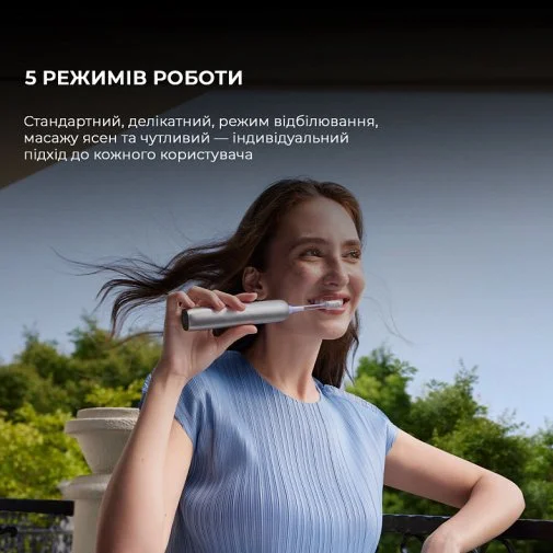 Фото: Електрична зубна щітка Mova Fresh Pro Silver + Travel case (ATB15A-SIL) № 38 | KTC