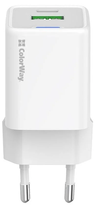 Фото: Зарядний пристрій ColorWay GaN Mini QC PD 35W White (CW-CHS055PD-WT) № 15 | KTC