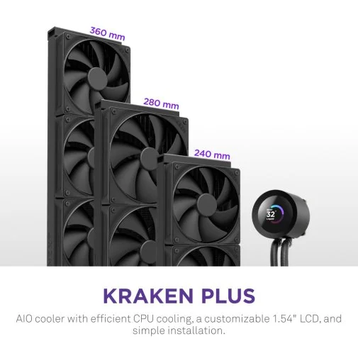 Фото: Система рідинного охолодження NZXT Kraken Plus 360 (RL-KN360-B2) № 11 | KTC