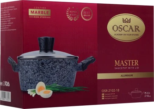 Фото: Каструля Oscar MASTER 1.7L Gray (OSR-2102-18) № 10 | KTC