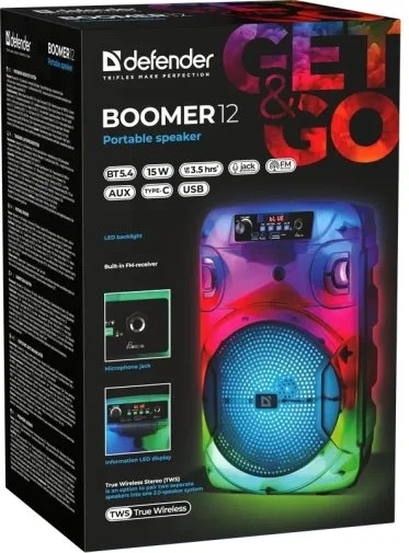 Фото: Акустика для вечірок Defender Boomer 12 Black (65412) № 31 | KTC