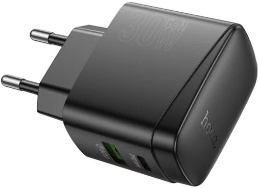 Фото: Зарядний пристрій Hoco CS61A Bright QC3.0 PD 30W Black (6942007638425) № 9 | KTC