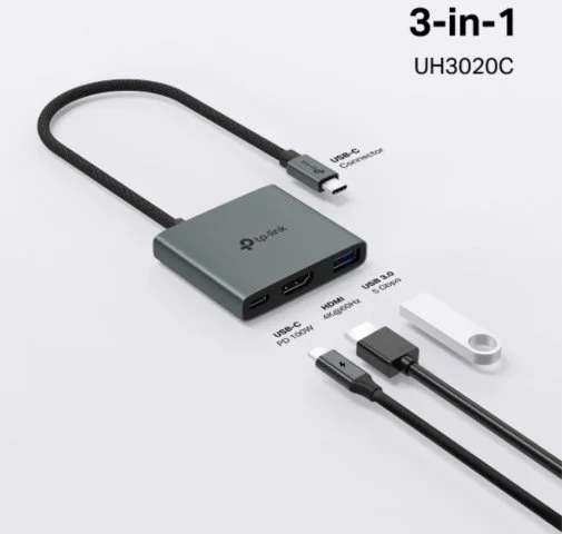 Фото: USB-хаб TP-Link UH3020C 3in1 № 10 | KTC
