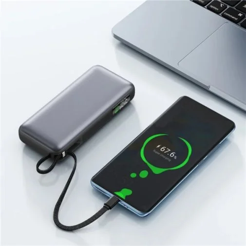 Фото: Батарея універсальна Acefast M22 20000mAh 130W Gray with Cable Type-C (6974316283904) № 12 | KTC