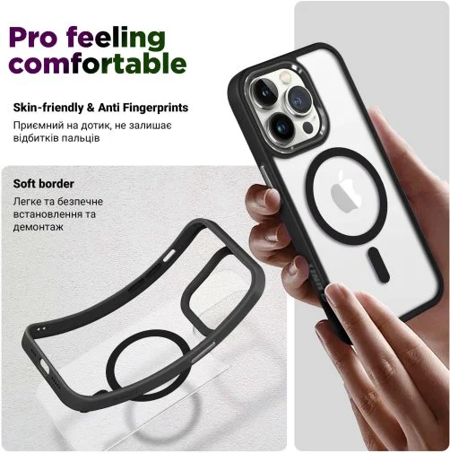 Фото: Чохол ArmorStandart for Apple iPhone 16 Plus - Unit MagSafe Black (ARM78707) № 8 | KTC