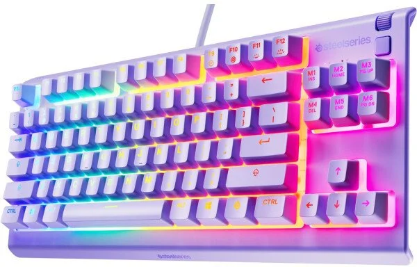 Фото: Клавіатура SteelSeries Apex 3 TKL ENG/UKR USB Lavender (64940) № 6 | KTC