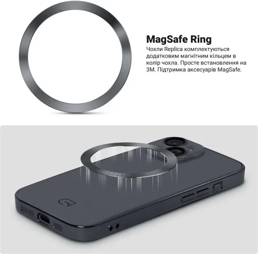 Фото: Чохол ArmorStandart for Apple iPhone 15 - Replica MagSafe Black (ARM76222) № 9 | KTC