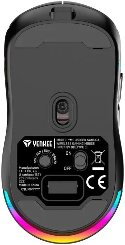 Фото: Миша Yenkee YMS 3500BK Samurai Wireless Black (45018706) № 9 | KTC