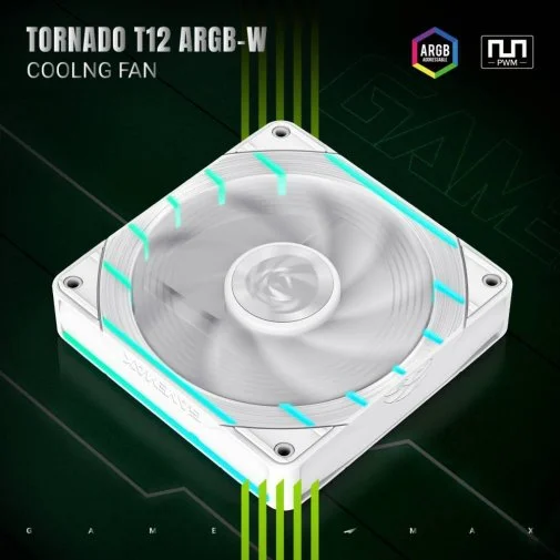Фото: Кулер Gamemax Tornado T12 ARGB-W № 15 | KTC