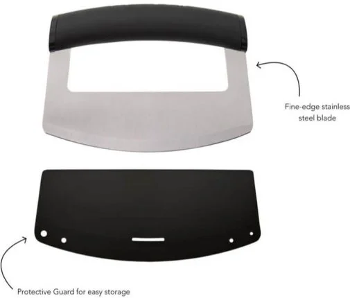 Фото: Ніж кухонний меццалуна KitchenAid Universal 15.2x11.6cm Black (KQG173OHOBE) № 15 | KTC