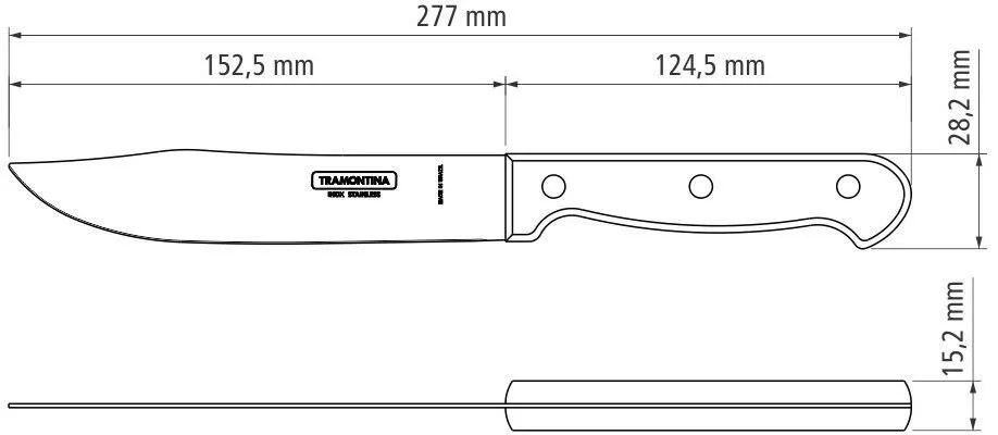 Фото: Ніж кухонний для м'яса Tramontina POLYWOOD 15.2cm (21126/176) № 12 | KTC