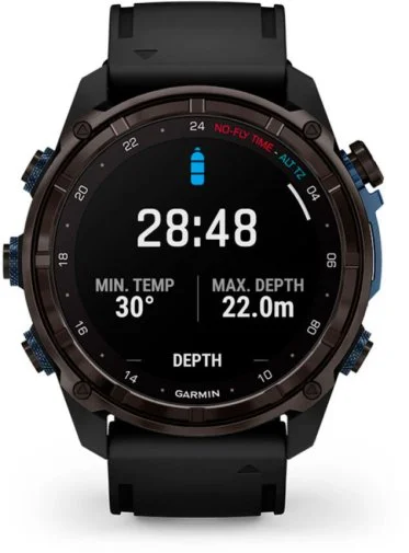 Фото: Смарт годинник Garmin Descent Mk3i - 51 mm Carbon Gray DLC Titanium with Black Silicone Band (010-02752-11) № 9 | KTC