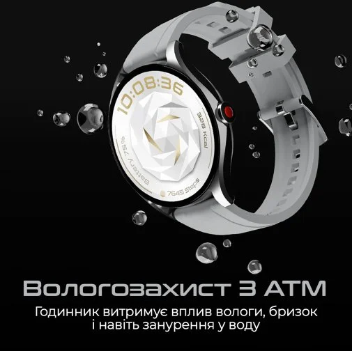 Фото: Смарт годинник HiFuture Aura 2 Silver (aura2.silver) № 11 | KTC