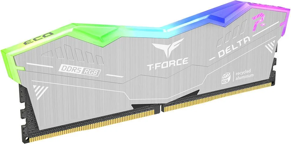 Фото: Оперативна пам’ять Team T-Force Delta RGB Eco Silver DDR5 2x16GB (FF2D532G6000HC38JDC01) № 7 | KTC