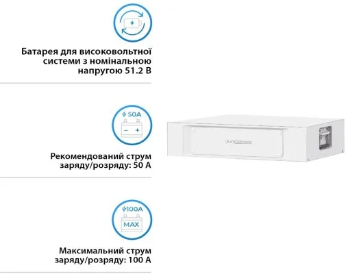 Фото: Батарея Dyness S51100 LiFePO4 51.2V 100Ah 5.12kWh no BMS (S51100) № 7 | KTC