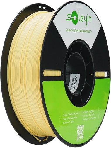 Філамент Creality Soleyin 3D Ultra PLA Filament 1.75mm/1kg Pineapple Yellow (3301010605)
