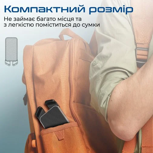 Фото: Підставка для ноутбука Promate Pocketmount Grey (6959144059464) № 10 | KTC
