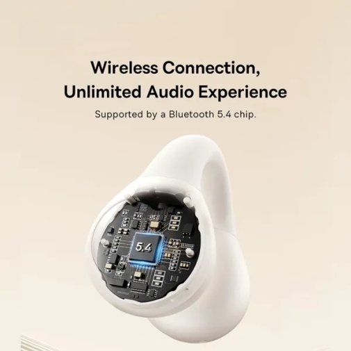 Навушники Baseus Bass 15 Clip Open-Ear TWS white (A00079500223-00)