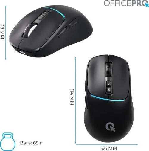 Фото: Миша OfficePro M468B Wireless Black № 24 | KTC