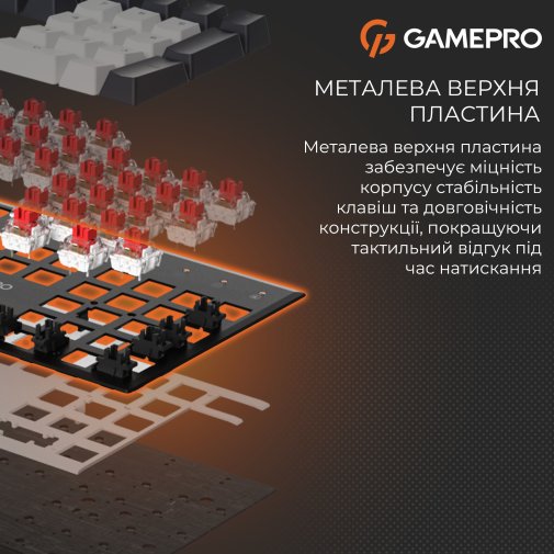 Клавіатура GamePro Genesis Joker MK144B Red Switches USB Black