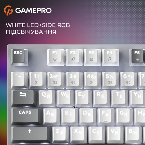 Клавіатура GamePro Genesis Metallic MK144G Red Switches USB Grey
