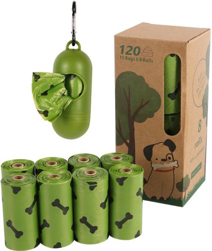 Пакети+контейнер для прибирання за собаками Lapka LPK-34