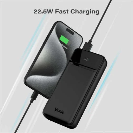 Фото: Батарея універсальна Vinnic Everest 3 20000mAh 22.5W Black (4898338024562) № 10 | KTC