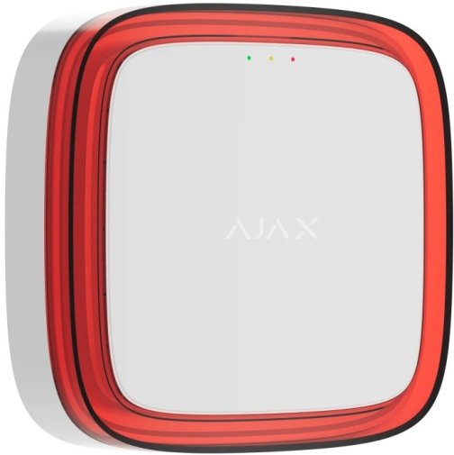 Бездротовий адресний пожежний оповіщувач світловий Ajax EN54 FireProtect (VAD) Jeweller White