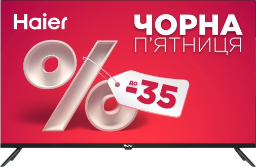 Телевізор LED Haier H43K801UG (Android TV, Wi-Fi, 3840x2160)