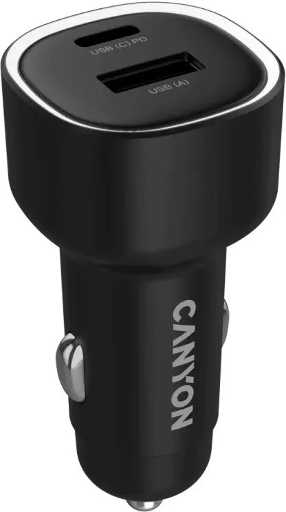 Фото: Автомобільний зарядний пристрій Canyon OnDrive 85 85W Black (CNE-CCABR8AC) № 7 | KTC