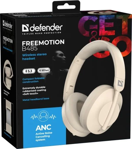 Фото: Навушники Defender FreeMotion B485 Beige (63486) № 20 | KTC