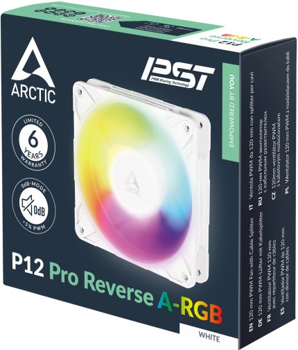 Кулер Arctic P12 Pro Reverse ARGB White (ACFAN00325A)