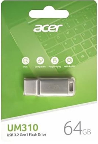 Флешка USB Acer UM310 64GB Silver (BL.9BWWA.581)