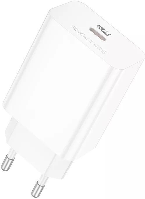 Зарядний пристрій BOROFONE BA21A Pro Long 20W White (6941991111402)