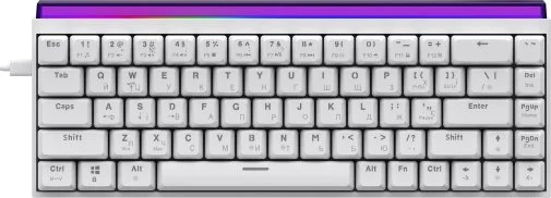 Фото: Клавіатура Ajazz NK68 Red Switch USB White (NK68-R-W) № 16 | KTC