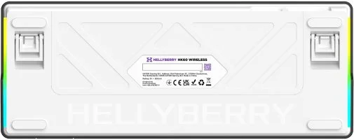 Фото: Клавіатура Hator Hellyberry HK60 Mechanical Linear Wireless/BT White/Violet (HK60 wireless) № 12 | KTC
