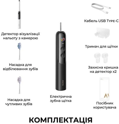 Фото: Електрична зубна щітка Mova Fresh 20 Sensus Black (ATS25B-BK) № 18 | KTC