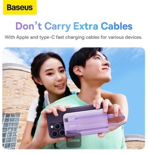 Батарея універсальна Baseus Comet Digital Display 20000mAh 22.5W Purple (PPMD020105)