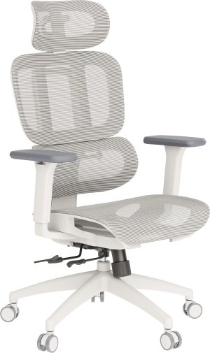 Крісло OfficePro Skyline OC680 White/Light Gray (OC680-W-LG-LG)