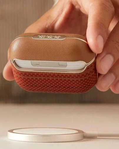 Фото: Чохол Pitaka for Airpods 4th Gen - Aramid Fiber Magnetic Sunset (APM2405) № 24 | KTC