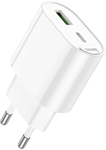 Зарядний пристрій Hoco C109A Fighter 20W White (6942007656719)