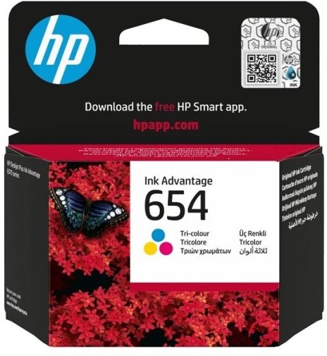 Картридж HP No.654 Tri-color (7FP38UE)
