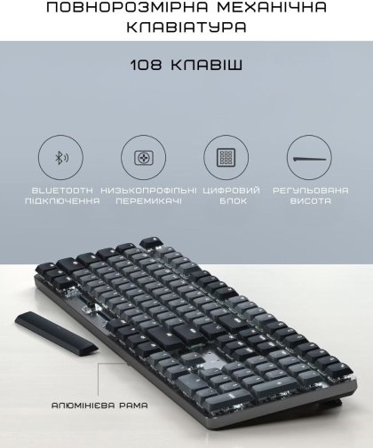 Клавіатура Satechi SM3 Slim ENG/UKR Dark (ST-KSM3DK-EN)