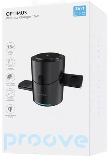 Бездротовий зарядний пристрій Proove Optimus, Black