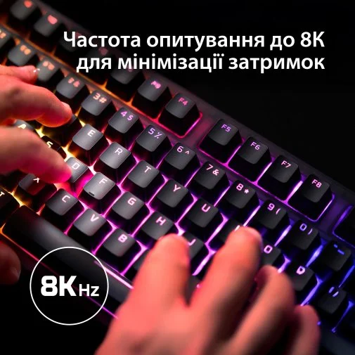 Фото: Клавіатура HyperX Origins 2 65 HX Red ENG/UKR USB Black (B4QS3AA) № 33 | KTC
