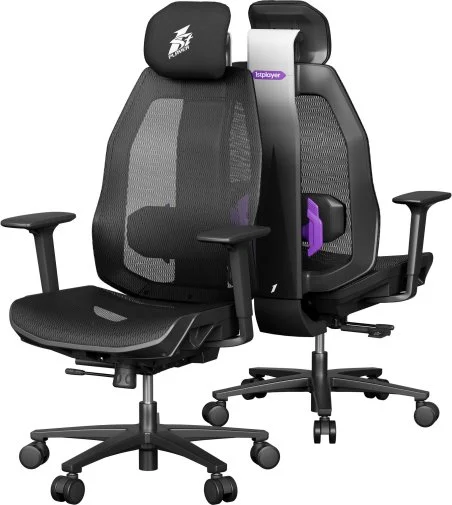 Фото: Крісло 1stPlayer Ergo Aero Black/Purple (ERGO-AR-BK) № 28 | KTC