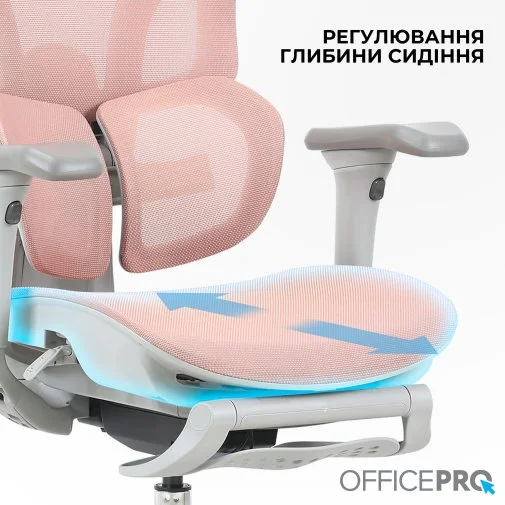 Фото: Крісло OfficePro Elite OC950GLP Gray/Light Pink № 33 | KTC